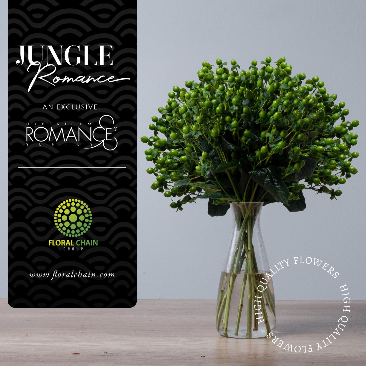 Hypericum Spray Green Jungle Romance Floral Chain