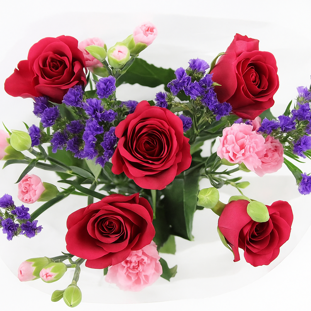 Rose & Carnation Mixed Bouquet Kenya Bohemian